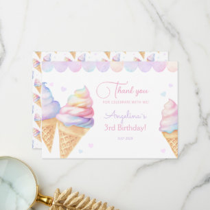 Flat Danke, dass Sie Geburtstag Card Dankeskarte