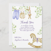 Flat danke Ihnen Baby Showcard (Vorderseite)