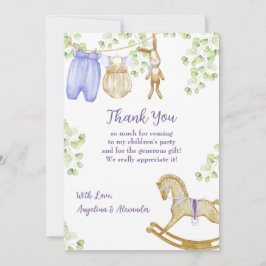 Flat danke Ihnen Baby Showcard