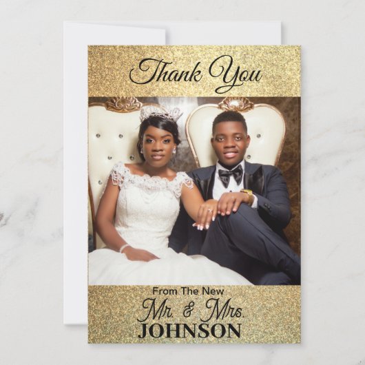 Flat danke Ihnen Fotokarte (Vorderseite)