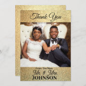 Flat danke Ihnen Fotokarte (Vorne/Hinten)