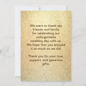 Flat danke Ihnen Fotokarte (Rückseite)