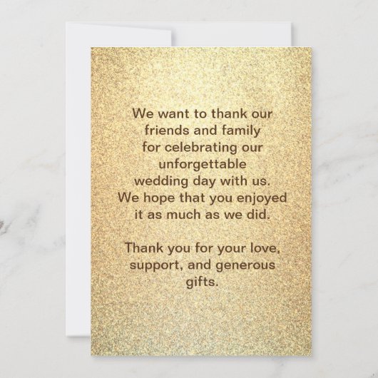 Flat danke Ihnen Fotokarte (Rückseite)