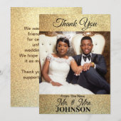 Flat danke Ihnen Fotokarte (Vorne/Hinten)