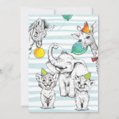 Flat Dankeschön Card 5-Jubiläum Party Dankeskarte (Rückseite)