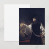 Flat Dankeschön Card Aristoteles mit einer Büste H Dankeskarte (Vorne/Hinten)