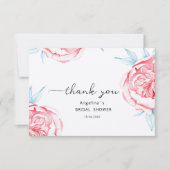 Flat Dankeschön Card Bridal Showe Dankeskarte (Vorderseite)