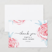 Flat Dankeschön Card Bridal Showe Dankeskarte (Vorne/Hinten)