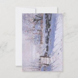 Flat Dankeschön Card Claude Monet The Magpie Winte Dankeskarte