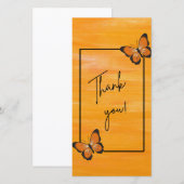 Flat Dankeschön-Karte (Vorne/Hinten)