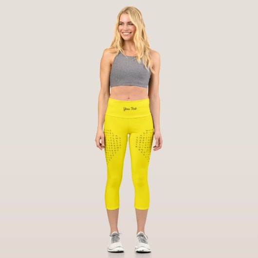 Flat Dankeschön-Karte Capri Leggings (Vorderseite)
