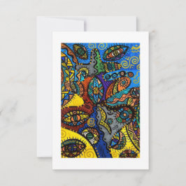 Flat Dankeschön-Karte Dankeskarte