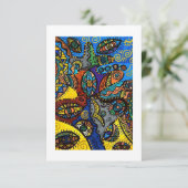 Flat Dankeschön-Karte Dankeskarte (Stehend Vorderseite)