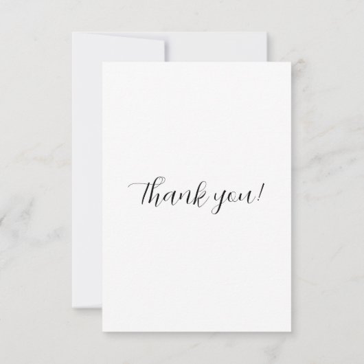 Flat Dankeschön-Karte Dankeskarte (Rückseite)