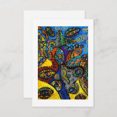 Flat Dankeschön-Karte Dankeskarte (Vorne/Hinten)