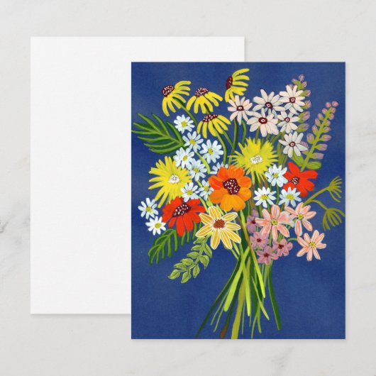 Flat Dankeschön-Karte Dankeskarte (Vorne/Hinten)