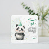 Flat Dankeschön-Karte Dankeskarte (Stehend Vorderseite)