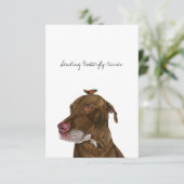 Flat Dankeschön-Karte Dankeskarte (Stehend Vorderseite)