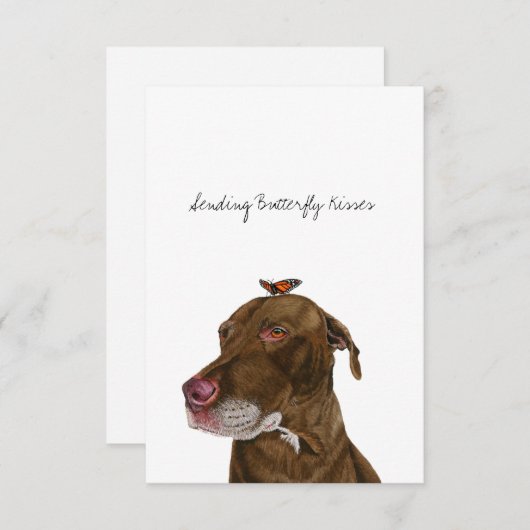 Flat Dankeschön-Karte Dankeskarte (Vorne/Hinten)