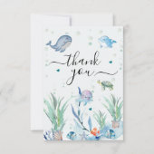 Flat Dankeschön-Karte Dankeskarte (Vorderseite)