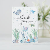 Flat Dankeschön-Karte Dankeskarte (Stehend Vorderseite)