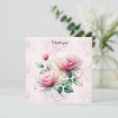 Flat Dankeschön-Karte Dankeskarte (Stehend Vorderseite)