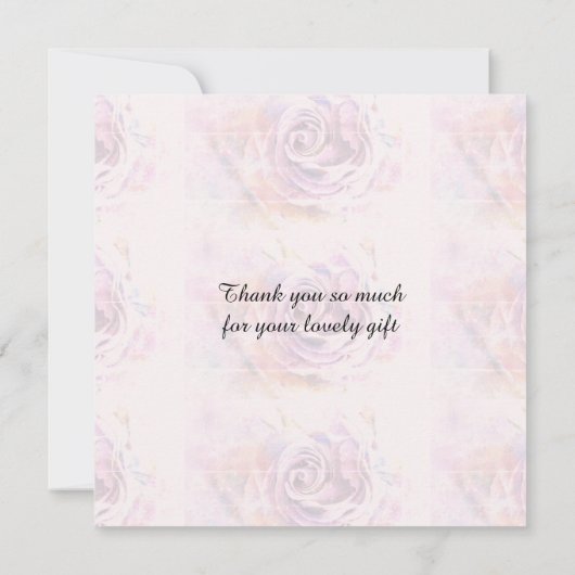 Flat Dankeschön-Karte Dankeskarte (Rückseite)