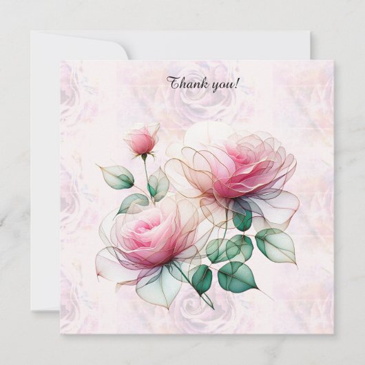 Flat Dankeschön-Karte Dankeskarte (Vorderseite)