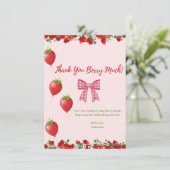 Flat Dankeschön-Karte Dankeskarte (Stehend Vorderseite)