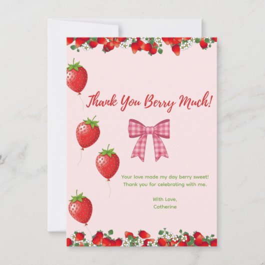 Flat Dankeschön-Karte Dankeskarte (Vorderseite)