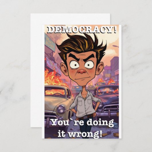 Flat Dankeschön-Karte Dankeskarte (Vorne/Hinten)