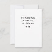 Flat Dankeschön-Karte Dankeskarte (Rückseite)