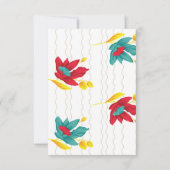 Flat Dankeschön-Karte Dankeskarte (Rückseite)