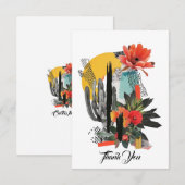 Flat Dankeschön-Karte Dankeskarte (Vorne/Hinten)