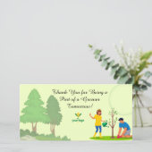 Flat Dankeschön-Karte Dankeskarte (Stehend Vorderseite)