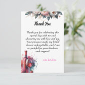 Flat Dankeschön-Karte Dankeskarte (Stehend Vorderseite)