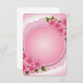 Flat Dankeschön-Karte Dankeskarte (Vorne/Hinten)