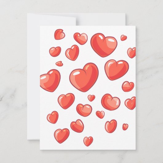 Flat Dankeschön-Karte Dankeskarte (Rückseite)