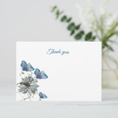 Flat Dankeschön-Karte Dankeskarte (Stehend Vorderseite)