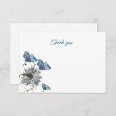 Flat Dankeschön-Karte Dankeskarte (Vorne/Hinten)