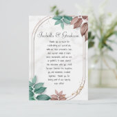 Flat Dankeschön-Karte Dankeskarte (Stehend Vorderseite)