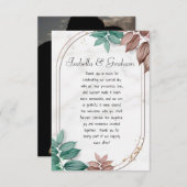 Flat Dankeschön-Karte Dankeskarte (Vorne/Hinten)