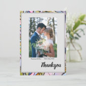 Flat Dankeschön-Karte Dankeskarte (Stehend Vorderseite)