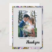 Flat Dankeschön-Karte Dankeskarte (Vorne/Hinten)