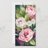 Flat Dankeschön-Karte Dankeskarte (Rückseite)