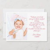 Flat Dankeschön-Karte Dankeskarte (Vorderseite)