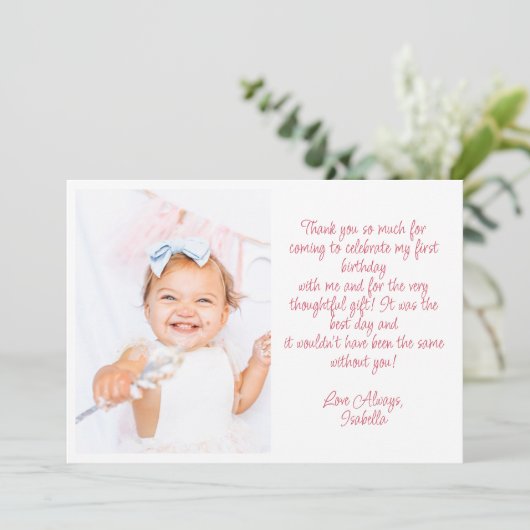 Flat Dankeschön-Karte Dankeskarte (Stehend Vorderseite)