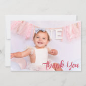 Flat Dankeschön-Karte Dankeskarte (Rückseite)