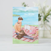 Flat Dankeschön-Karte Dankeskarte (Stehend Vorderseite)