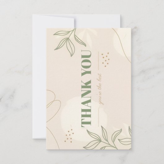 Flat Dankeschön-Karte Dankeskarte (Vorderseite)